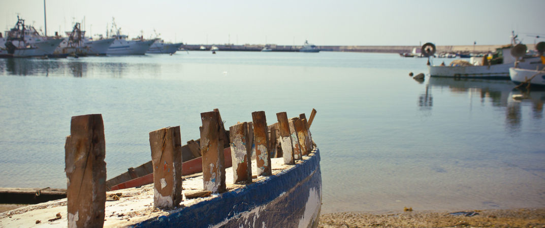 Uno scorcio del porto di Licata