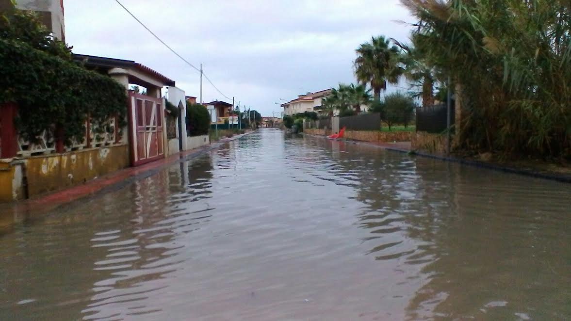 Il quartiere Playa allagato