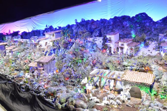 Uno scorcio del presepe de "A Lanterna"