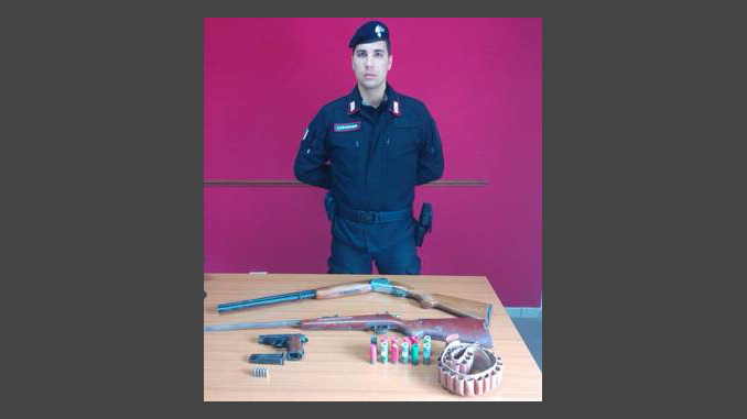 Armi e munizioni sequestrate dai carabinieri