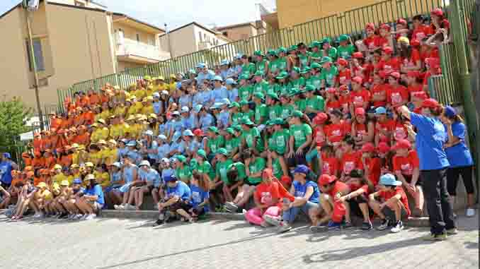 I bambini del Grest di Santa Barbara