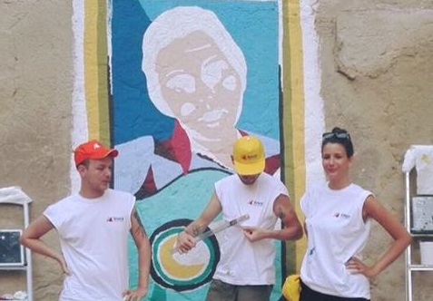 Il murale di Gubrin dedicato a Rosa Balistreri