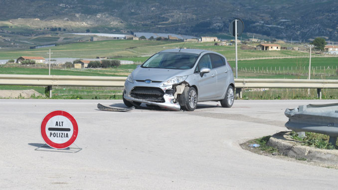 La Ford Fiesta coinvolta nell'incidente