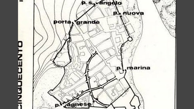 Mappa antica di Licata