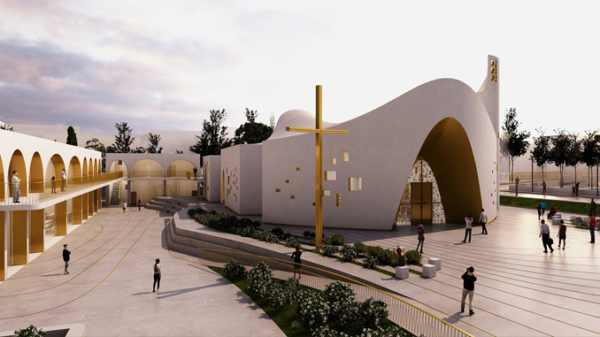 Il progetto della nuova chiesa di Santa Barbara