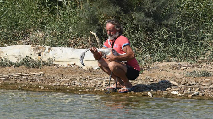 Gino Galia col fenicottero