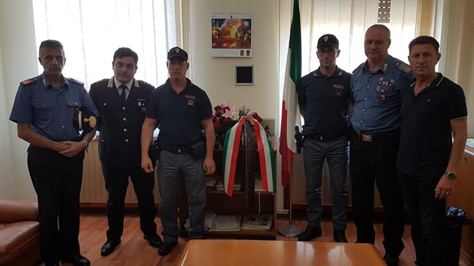 Carabinieri Licata omaggio ai poliziotti uccisi
