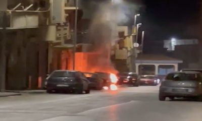 Incendio auto via Fontanelle